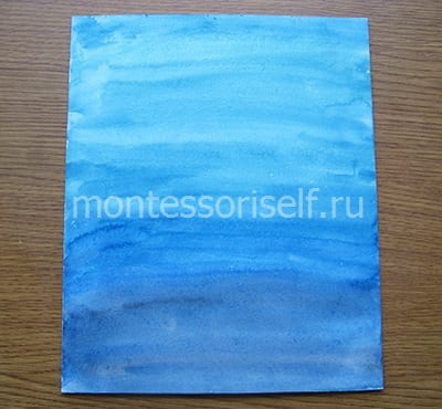 Тонируем лист краской