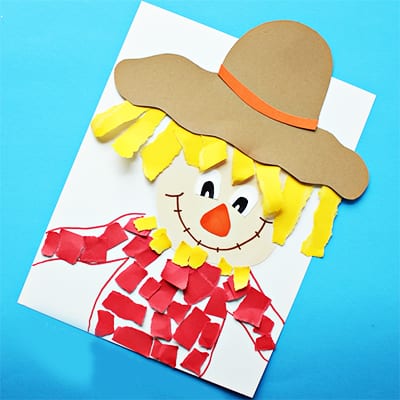 Соломенное чучело из кусочков бумаги Соломенное чучело из кусочков бумаги