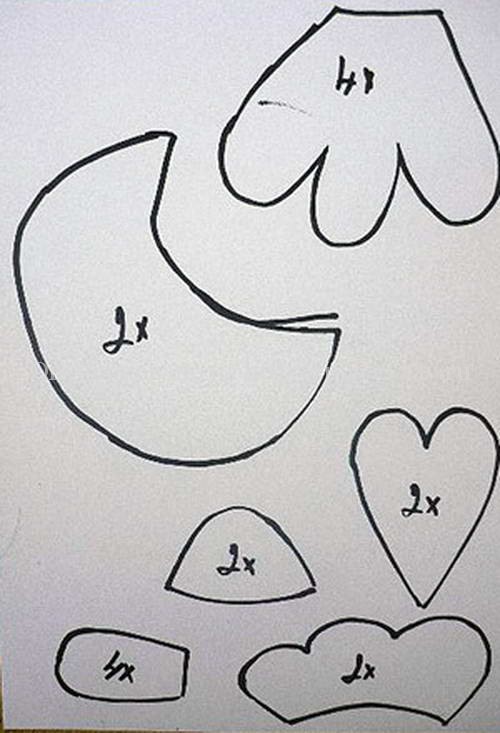 Текстильный петух с выкройками своими руками