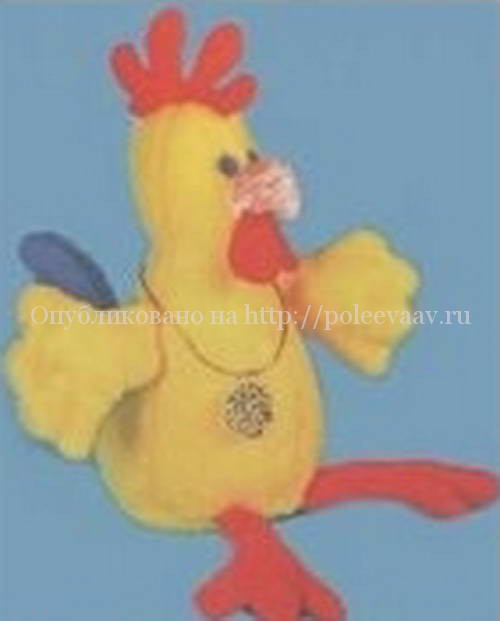 Текстильный петух с выкройками своими руками