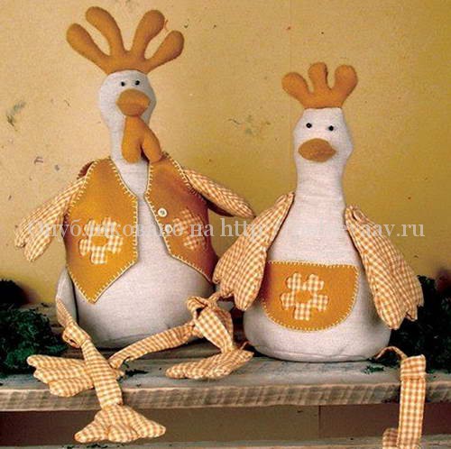 Текстильный петух с выкройками своими руками