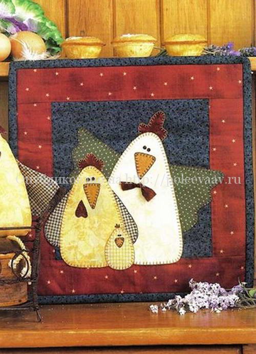 Текстильный петух с выкройками своими руками