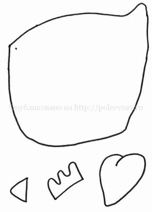 Текстильный петух с выкройками своими руками