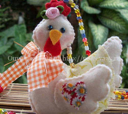 Текстильный петух с выкройками своими руками