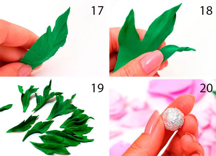 пион из фома пошагово