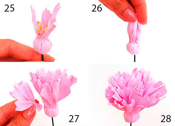 пион из фома пошагово