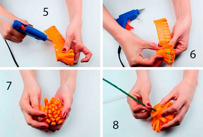 хризантема из фоамирана пошаговый мастер-класс