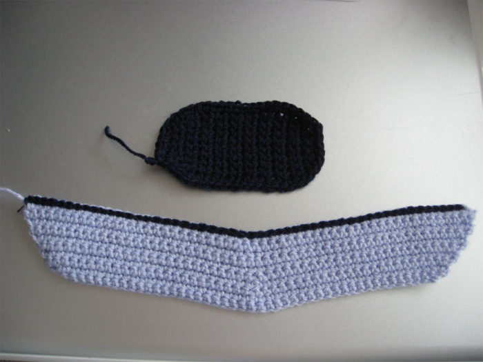 Готовые изделия: подошва и бока Пинетки крючком для новорожденных: готовые части