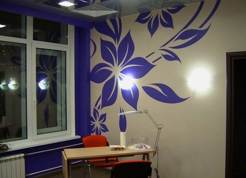 Сочетание орнамента с основным фоном