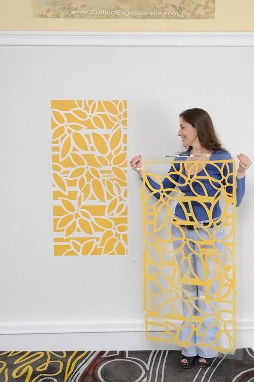 Снятие трафарета