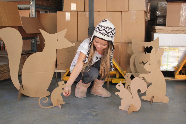 Большие картонные игрушки