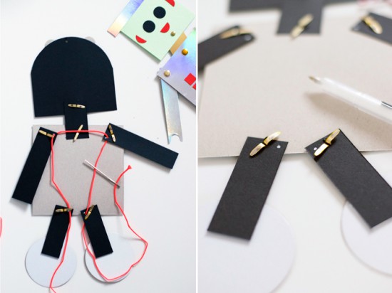 Изготовление марионетки из картона