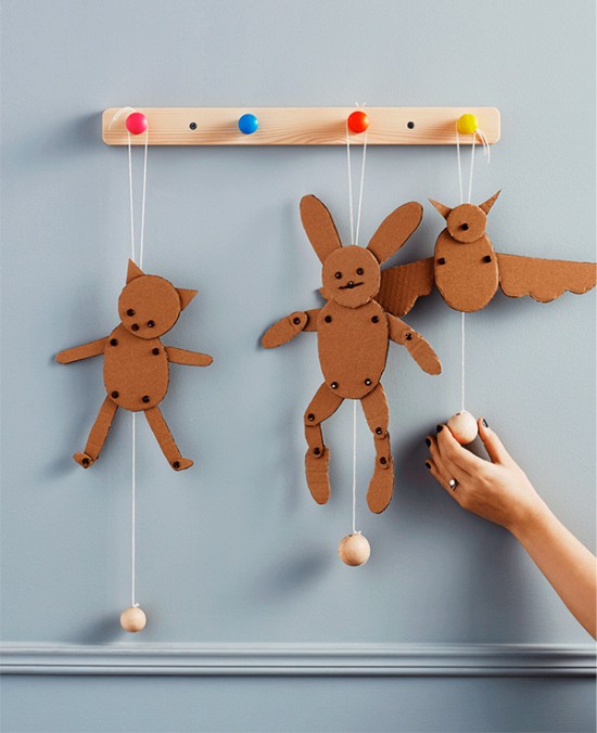 Марионетка из картона