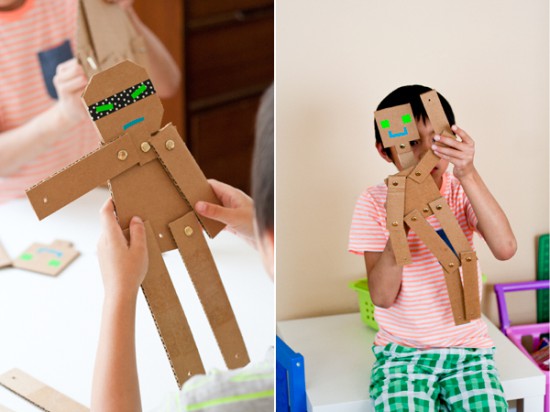 Марионетка из картона