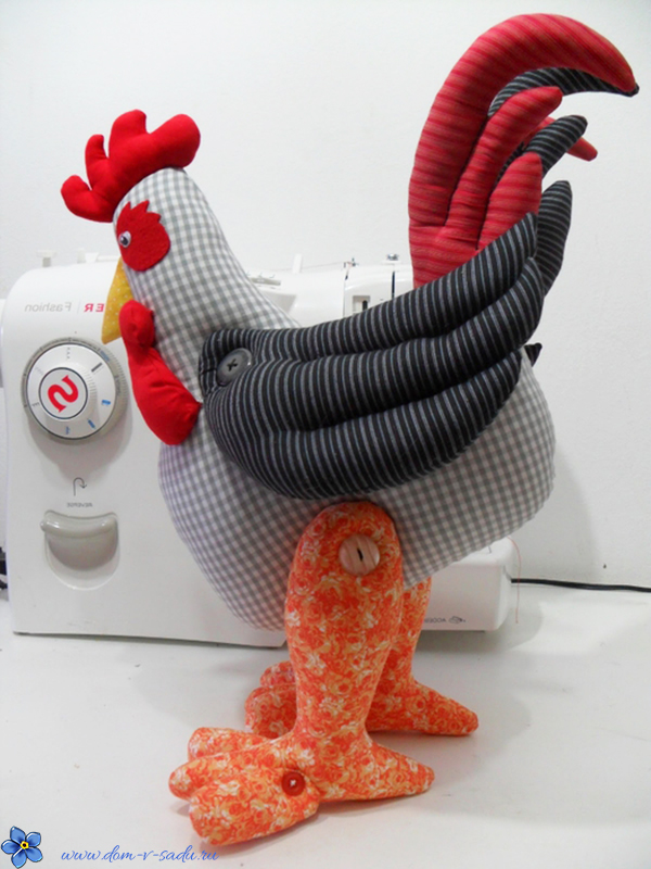 Игрушка петух из ткани своими руками
