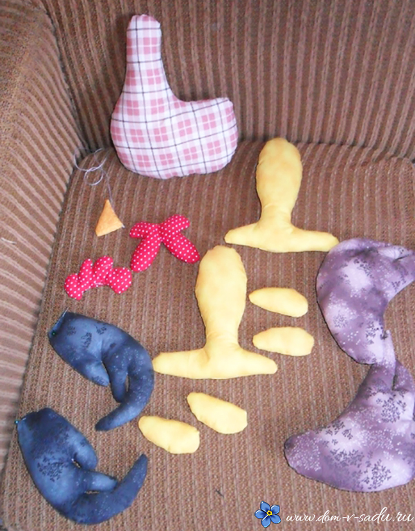 Текстильный петух с выкройками своими руками