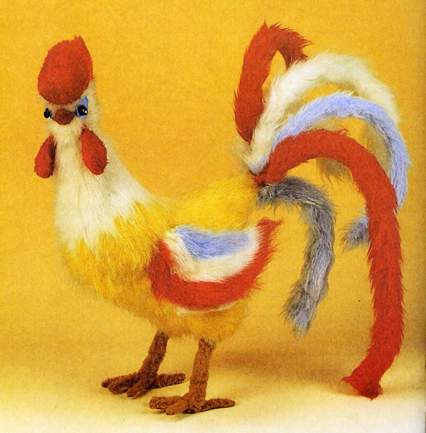 Текстильный петух с выкройками своими руками