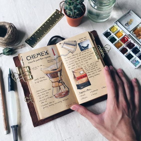 Идеи для личного дневника - обзор способов необычного оформления, фото идеи