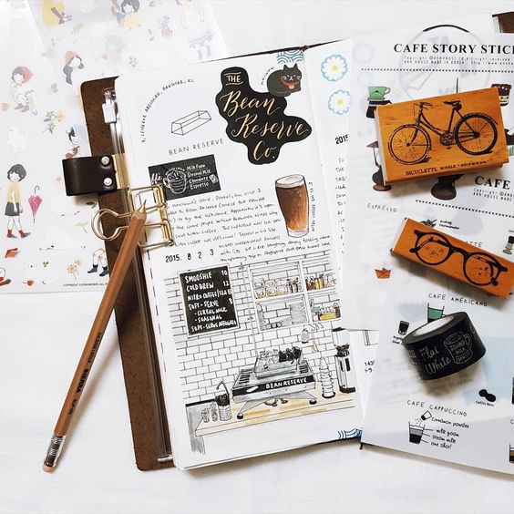 Идеи для личного дневника - обзор способов необычного оформления, фото идеи