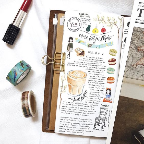 Идеи для личного дневника - обзор способов необычного оформления, фото идеи