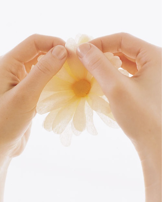 Маргаритка из гофры