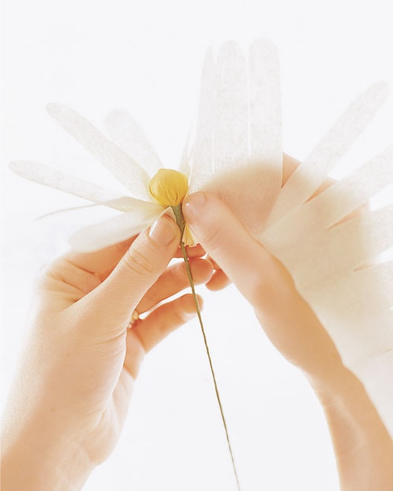 Маргаритка из гофры