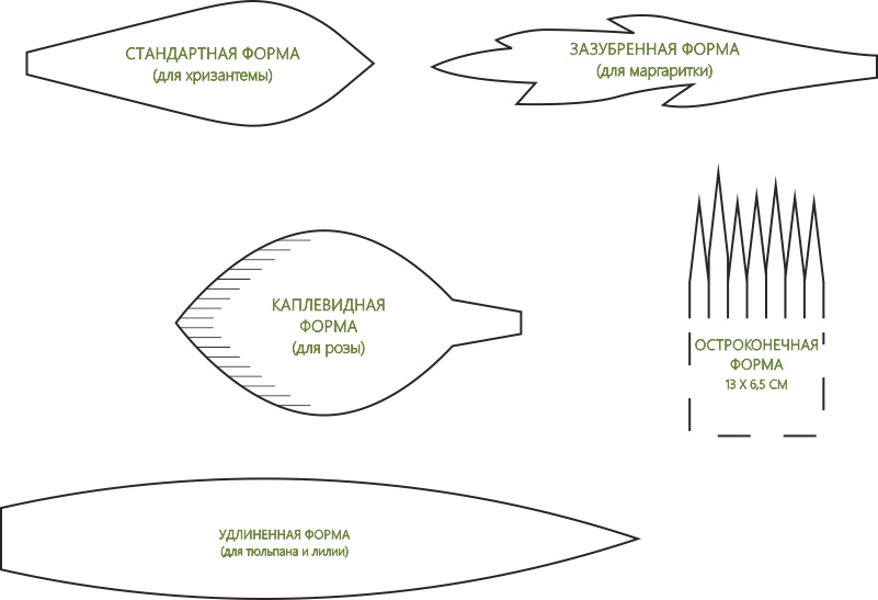 Шаблон листьев