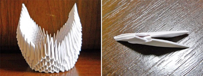 Создание хвоста лебедя