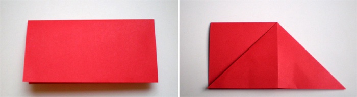 Сложенный пополам лист