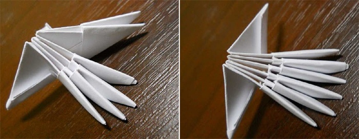 Вставка кармашков к заготовке