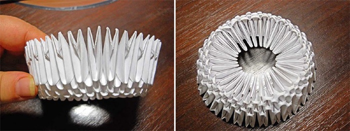 Сгибание краев кверху