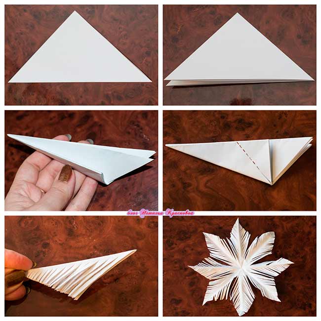 Пушистая снежинка - как сделать