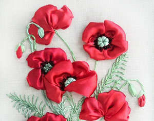 Вышивка лентами цветы для начинающих, рекомендации в необычной технике, схемы и фото композиций полевых букетов