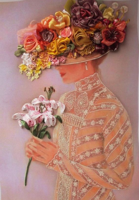 Вышивка лентами цветы для начинающих, рекомендации в необычной технике, схемы и фото композиций полевых букетов