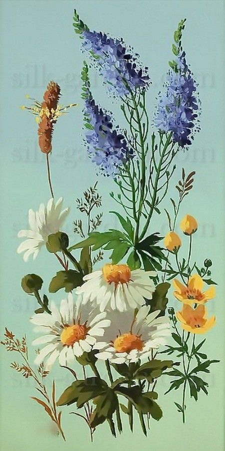 Вышивка лентами цветы для начинающих, рекомендации в необычной технике, схемы и фото композиций полевых букетов