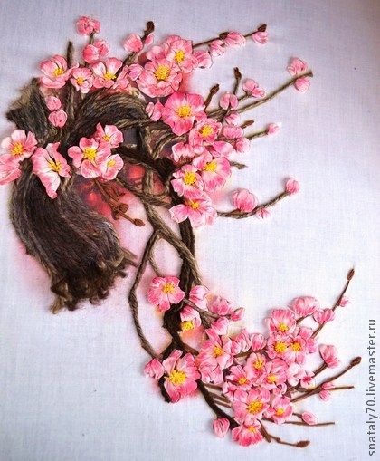 Вышивка лентами цветы для начинающих, рекомендации в необычной технике, схемы и фото композиций полевых букетов