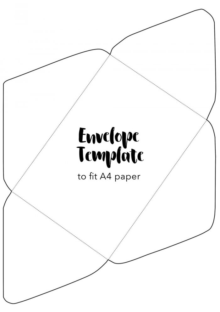 шаблон конверта
