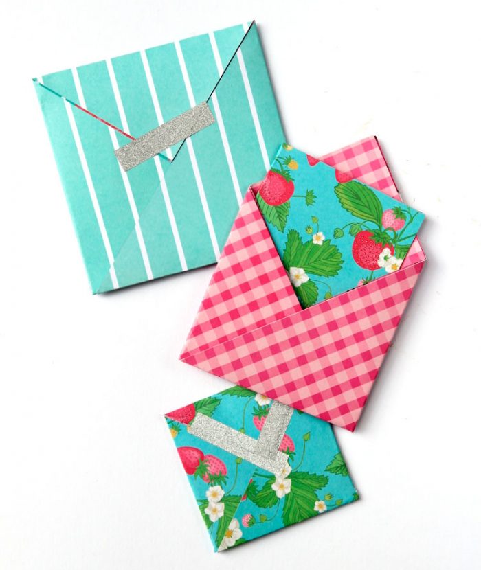 Конверт в технике оригами