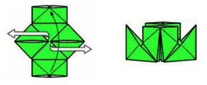 получаем пароход из бумаги, которые вы сможете собрать самостоятельно с ребенком чтобы получить трубы парохода разворачиваем концы бумаги двумя руками