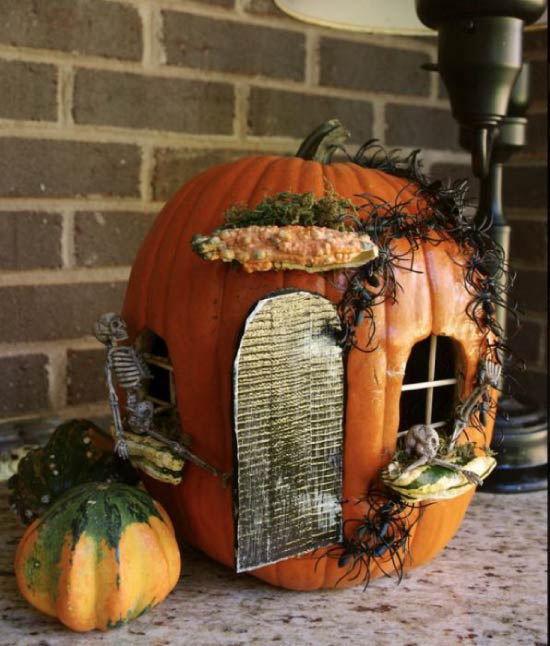 Домики из тыквы
