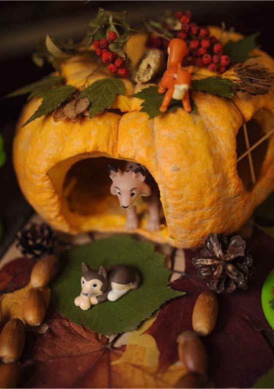 Домики из тыквы