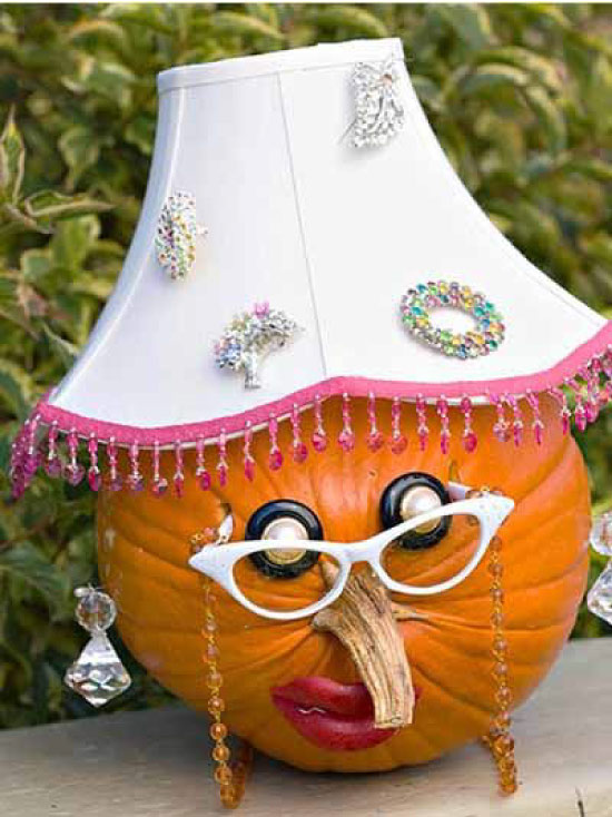 Голова из тыквы