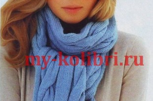 10 крутых узоров для вязания шарфа спицами