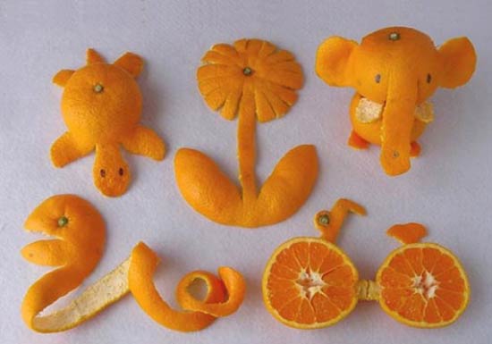 Поделки из кожуры апельсинов и мандаринов