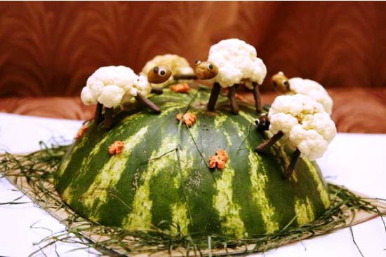 Поделки из арбузов и дынь