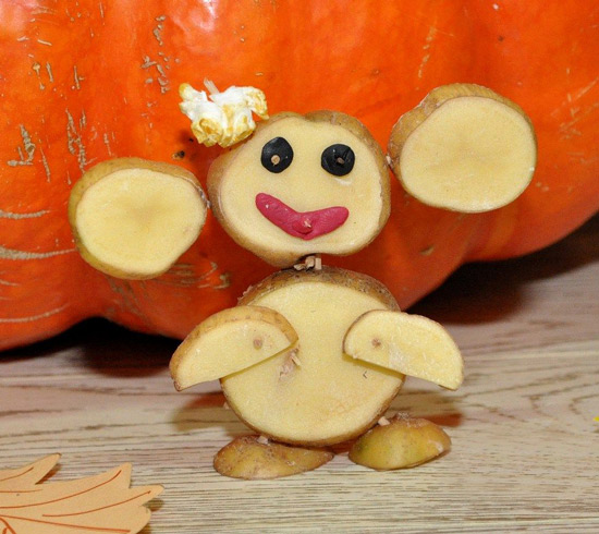 Чебурашка из картошки