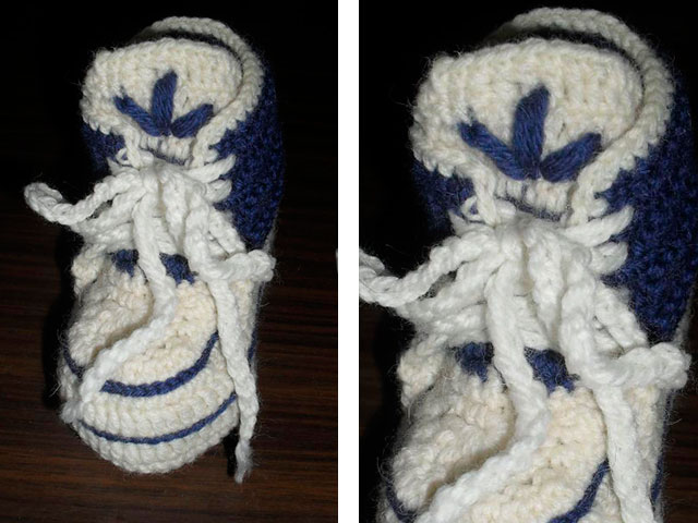 Пинетки крючком для новорожденных