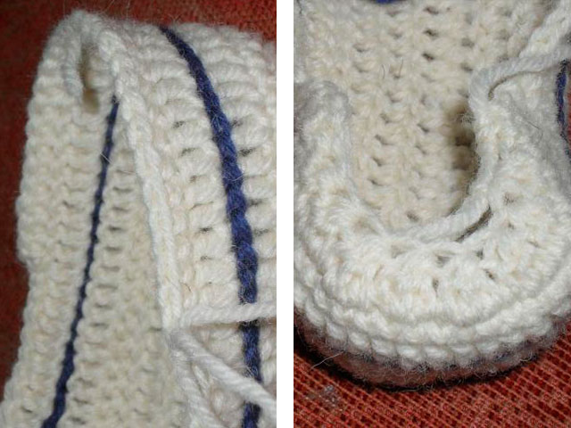 Пинетки крючком для новорожденных