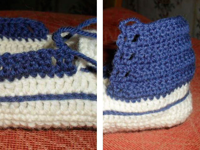 Пинетки крючком для новорожденных