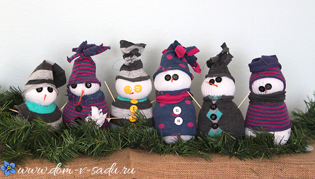 Снеговик из носка: пошаговая инструкция, советы, подробные мастер-классы с фото